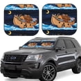 thumbnail image 1 of Balery Ocean Scene with Noah's Ark Parasol para parabrisas de coche de 2 piezas | Parasol plegable para parabrisas delantero de coche para la mayoría de sedanes-Large, 1 of 6
