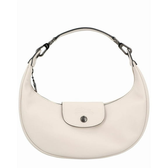 Longchamp Le Pliage Xtra Small Leather Shoulder Bag, White