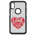 thumbnail image 1 of DistinctInk Custom SKIN / DECAL compatible with OtterBox Commuter for iPhone X / XS (5.8" Screen) - Red Heart - Love Each Other, 1 of 5
