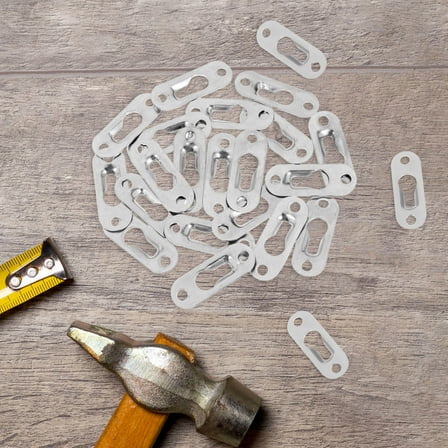 Worgeous 20pcs Heavy Duty Metal Keyhole Hangers for Mirrors Picture Frames Wall Mounting Iron Hardware Fasteners