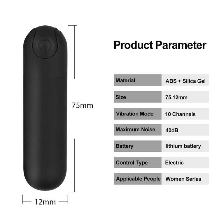 XBONP Mini Bullet Vibrator for Women, 10 Speeds - Walmart.com