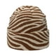 thumbnail image 1 of Gorros de lana para hombres y mujeres Gorros gruesos de invierno Medias cálidas Gorro de punto de jacquard con estampado de cebra, 1 of 6