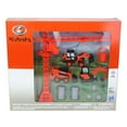 thumbnail image 2 of New Ray Kubota Die-Cast Construction Vehicles Set, Plastic Engineering Toys Playset Includes Steer Loader, Mini Excavator, Wheel Loader, Oil Drums, Tower Crane & Boulders, for Kids, 2 of 2