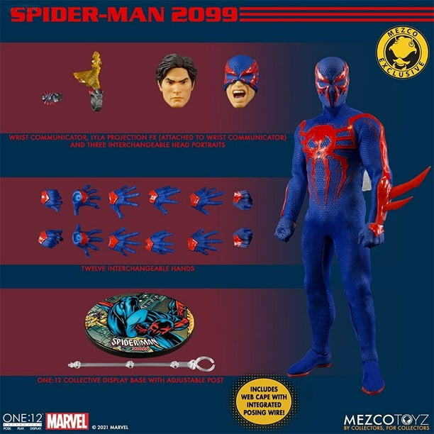 Original Mezco Toyz Marvel THE ONE: 12 COLLECTIVE SPIDER-MAN 2099 Action  Figure Modèle Collection Jouet Cadeau D'anniversaire