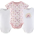 thumbnail image 6 of The Peanutshell Baby Girl Bodysuits, 7-Pack, Rainbow Safari, 6 of 8