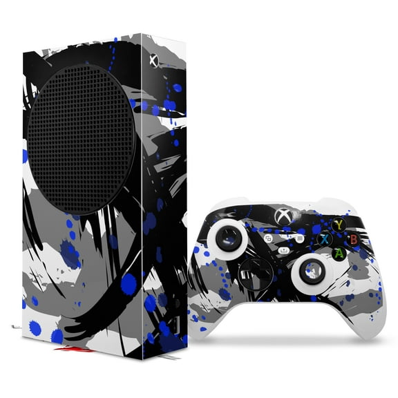 WraptorSkinz Skin Wrap compatible with the 2020 XBOX Series S Console and Controller Abstract 02 Blue (XBOX NOT INCLUDED)