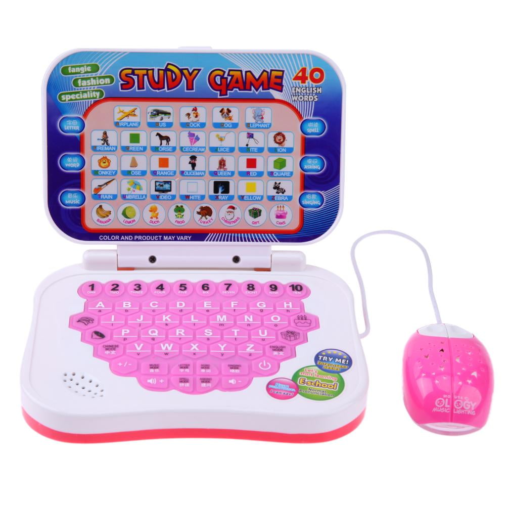 Bilingual Early Educational Learning Machine Kids Laptop Toys with Mouse 7E 