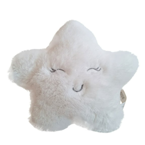 Star Pillow Sofa Cushion, 10.23Inch Ultra Soft Creamy White Star Plush Decorative Pillow, Christmas Birthday Gifts