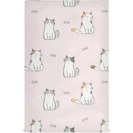 

Bestwell 1pcs Cat Kitchen Dish Towel Super Absorbent Soft Drying Cloth Tea Bar Towels 28 x 18
