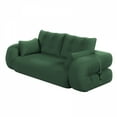 thumbnail image 3 of Human Dog Bed, Lazy Sofa Couch, 78.7" Multi-Functional Foldable Sofa Bed, 3-in-1 Teddy Fabric Foam-Filled Sleeper Sofa Bed for Living Room,Guest Bed,Playroom,Green, 3 of 24