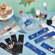 thumbnail image 5 of Etiquetas para botellas de agua de graduación, 50 unidades, pegatinas adhesivas negras y doradas, impermeables, decorativas, para celebraciones., 5 of 9
