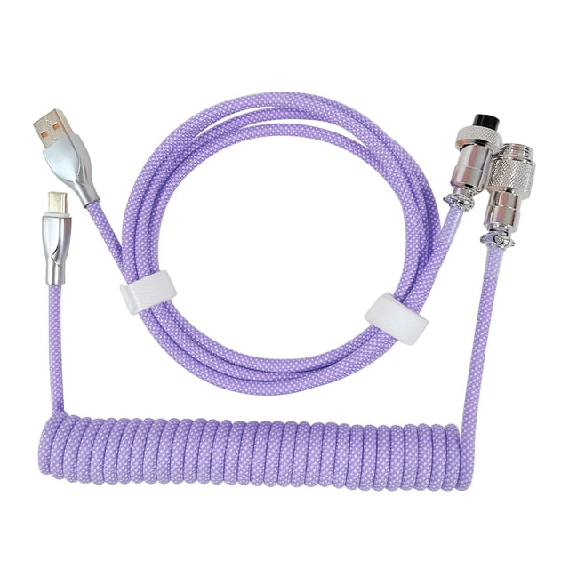 Cable USB Tipo C para Teclado Conector () Morado