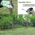 thumbnail image 4 of Large Metal Chicken Coop, Walk-in Poultry Cage with Waterproof & Anti-UV Cover, Hen Run House/Rabbits Cage, Heavy Duty Coop for Backyard, Farm, 10' x 13' x 6.56', L007, 4 of 9