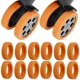 thumbnail image 1 of Protector de ruedas de equipaje, ruedas de silicona, ruedas, zapatos, maleta de equipaje de viaje, Reduce el ruido, accesorios de cubierta protectora, 1 of 5