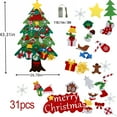thumbnail image 2 of DIY Felt Christmas Tree Kit for Toddlers, 3ft Wall Tree With 33Pcs Ornaments & LED Light, Fun Christmas Decor Wall Hanging , Christmas Gift for Kids Children, 2 of 6