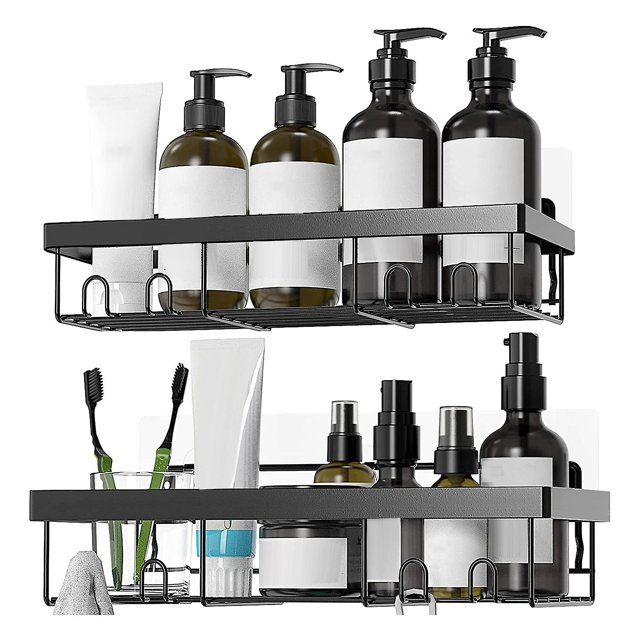 Organizador de estante para ducha Caddy (paquete de 2), accesorios de baño Afortunado Sencillez