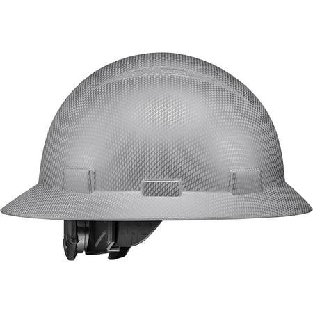 

Full Brim Hard Hat White Ice Carbon Fiber Design Hard Hats Construction Work OSHA Safety Hardhats Cascos De Construccion Approved 6pt Ratchet Suspension Chin Strap Men Woman Hard Hat by