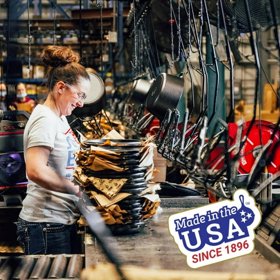 20 x 10.44 Inch Pro-Grid Reversible Cast Iron Grill/Griddle – Double Burner Cookware, PFAS-Free, Non-Toxic, Made in USA