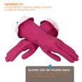 thumbnail image 4 of Guantes Waterblock Casabella 46060 Premium, grandes, rosas, 1 par, 4 of 7
