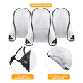 thumbnail image 2 of 50 Pcs Sublimation Drawstring Bags Bulk White Blank Drawstring Backpacks Reusable Gym Sport Sinch Sack Backpack, 2 of 5