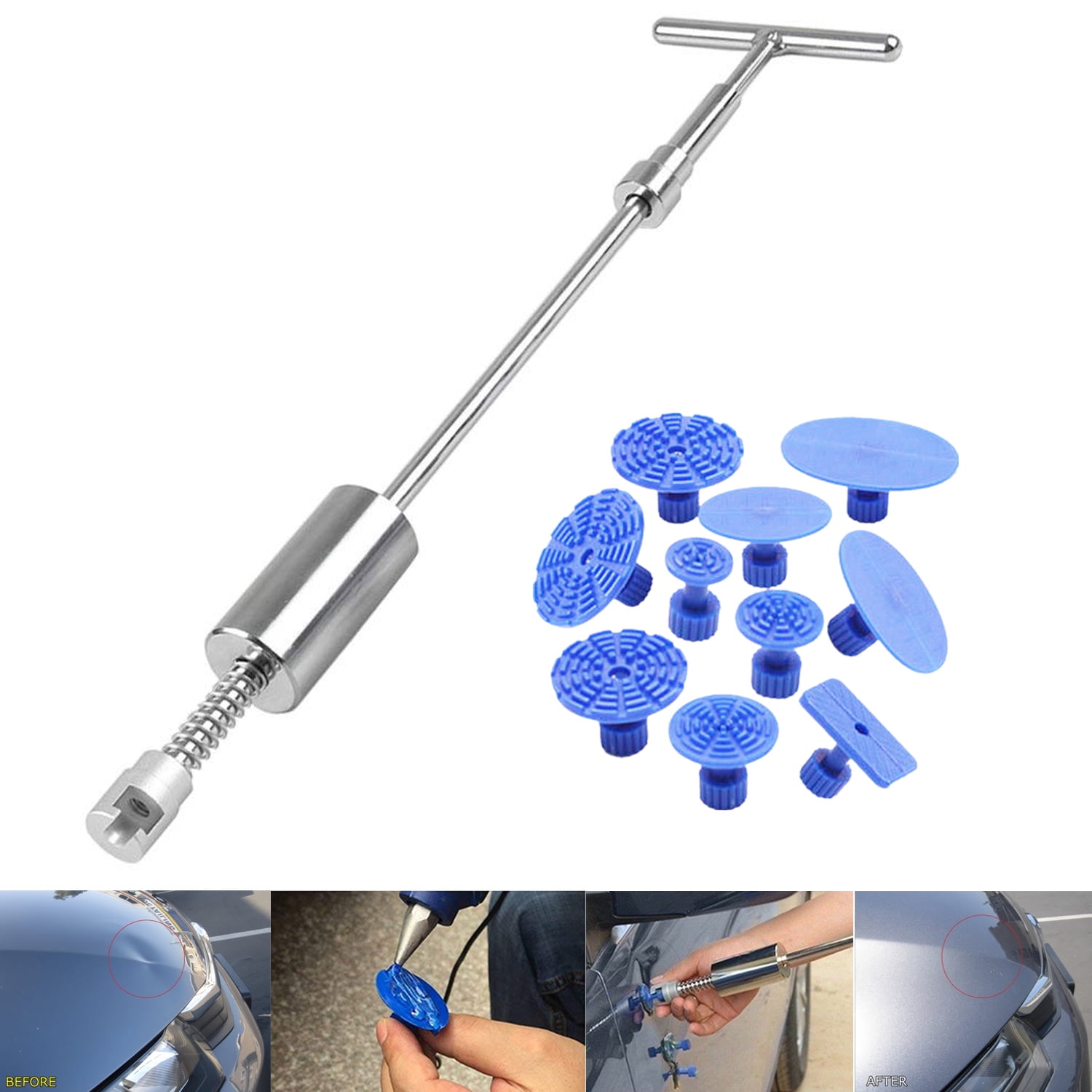 Paintless Dent Repair Kits Dent Lifter Pops a Dent Puller Kit for Car