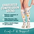 thumbnail image 2 of 6Pairs Compression Socks for Women and Men - for Circulation, Running, Athletic, Recover, Nurse, Travel, 2 of 7