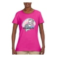 thumbnail image 2 of Wild Bobby, Mermazing Mermicorn Cute Gift Women Girls, Streetwear, Womens Graphic Tees, Fuschia, Large, 2 of 3
