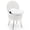 White, variant on Korser Vanity Stool Chair with Folding Back,Upholstered Vanity Chair with Storage,Comfy Makeup Stool for Bedroom Living Room,White