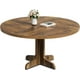 thumbnail image 3 of Yeshouse Mesa de comedor redonda de 47inch para 4 personas, estilo rústico, tapa de madera y base estable, gris, 3 of 7