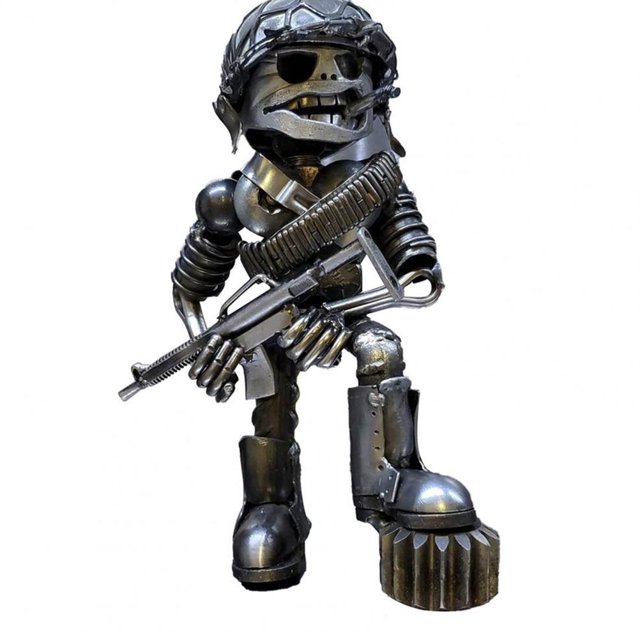 Soldados De Hueso De La Cabeza Cool Machine Soldiers Cool Boys Adornos Para La Decoración De Escritorio De La Habitación De Los Niños sonducket HA043516-04