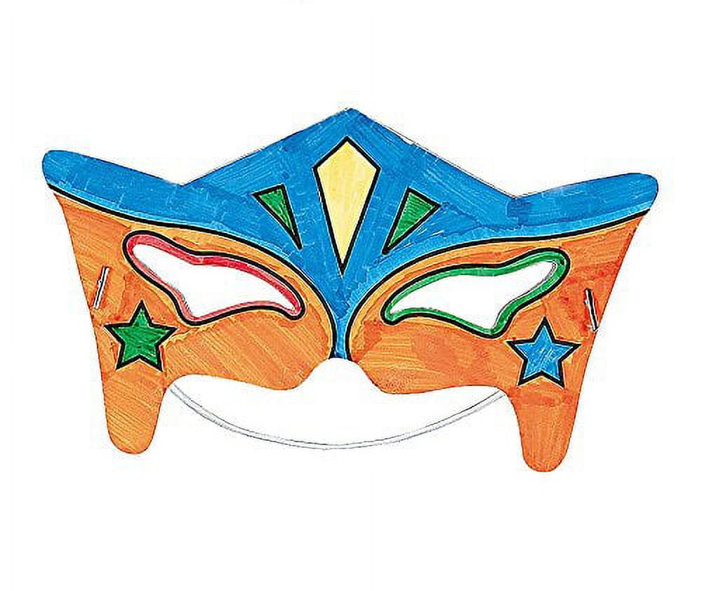 Onyx + Blue Color Your Own Mask Kit, Kids Size for Ages 4-8 - The Fun  Company