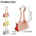 thumbnail image 3 of DJJGXAN 0.98 inch Binder Clips for Office, Large Paper Clamps, 1 pcs Metal Clips, Silver, 3 of 5