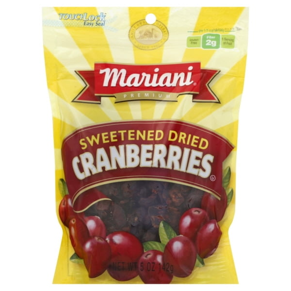 Mariani Sweetened Dried Cranberries, 5 Oz. - Walmart.com - Walmart.com