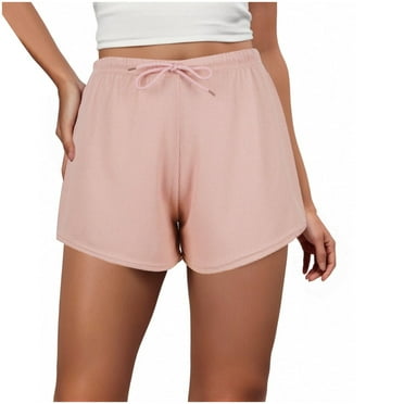 XWSHYW Womens Shorts Clearance Oversized Solid Color Comfortable Board Shorts Leisure Slim Fit Comfort Waist Beach Shorts Summer Savings Clearance