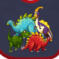 thumbnail image 4 of Inktastic Cute Dinosaurs Boys or Girls Baby Bib, 4 of 4