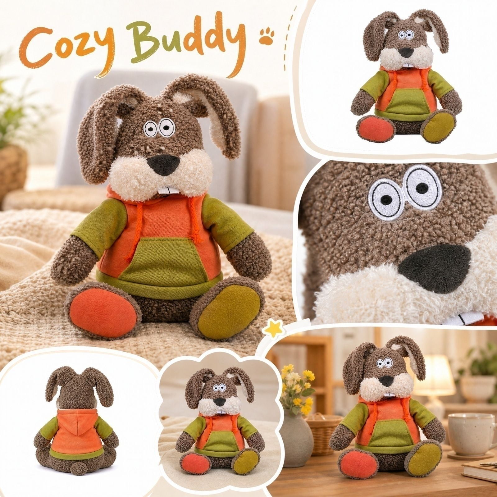 Kiddiway Soft Stuffed Animals Plush Toy – Versatile Cute Plushies for Play and Nursery, Stuffed Animals for Babies, Great Gift for Newborns and Toddlers, Lovely Design,A