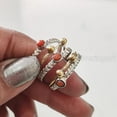 thumbnail image 5 of Natural Coral Spinner Ring, Beaded Meditation Ring, 925 Sterling Silver Ring, 5 Spinning Ring, Two Tone Ring, Fidget Ring, Handmade Jewelry, Christmas, Womans Band Ring, Anxiety Ring, Gifts, 5 of 7
