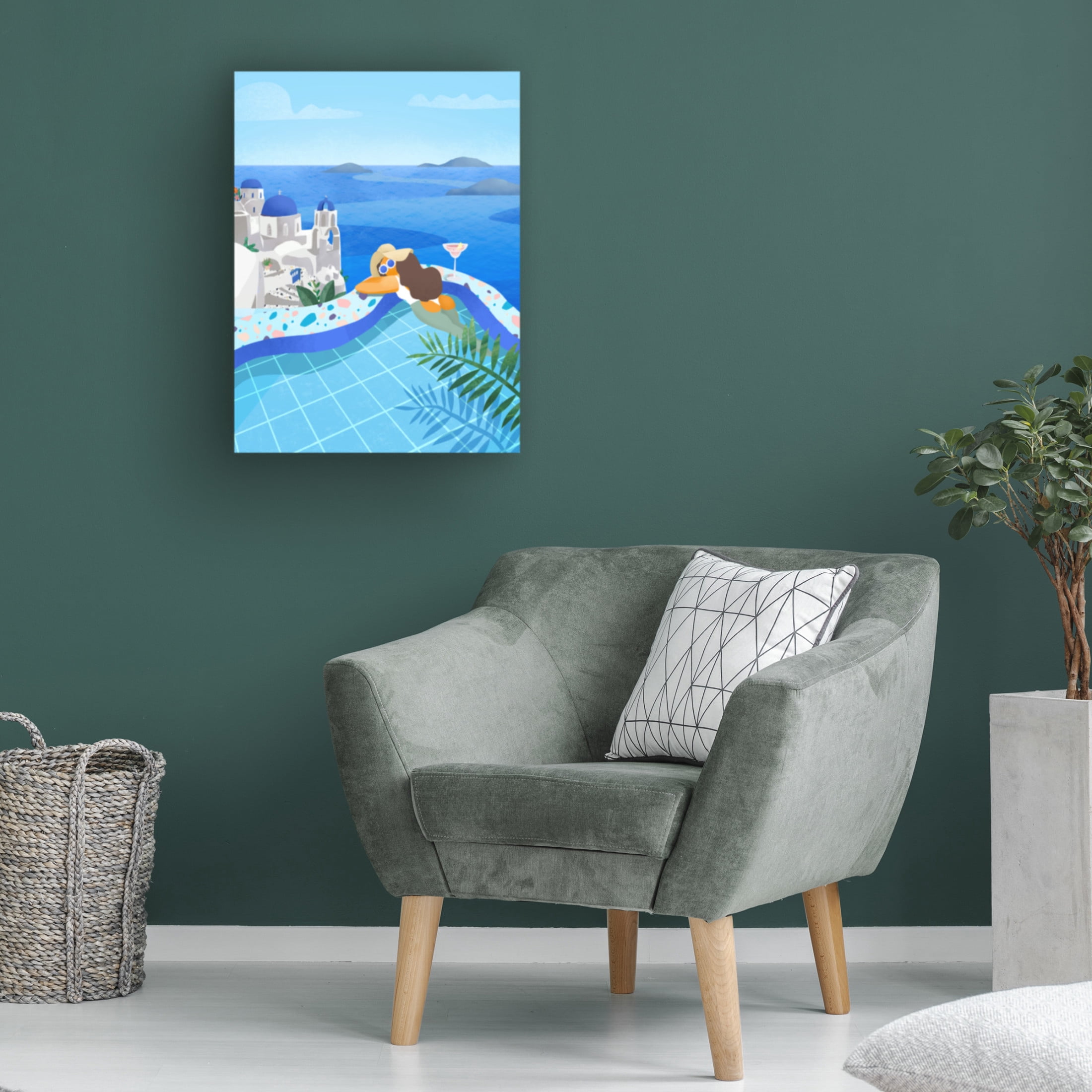 Trademark Fine Art Petra Lizde Summer in Greece Canvas Wall Art