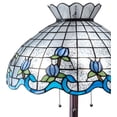 thumbnail image 5 of Meyda Tiffany 110423 62 Inch High Roseborder Floor Lamp Blue/White  Mahogany Bronze Finish, 5 of 7