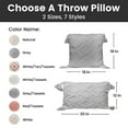 thumbnail image 6 of Sol Living Pillows Throw Pillows Couch Pillows Bedroom Throw Pillows Bed Macrame Decor Boho Pillows Lumbar Pillow Cushion Sofa Pillows Living Room, 18 x 18 inches, Grey with Tassels, 6 of 8