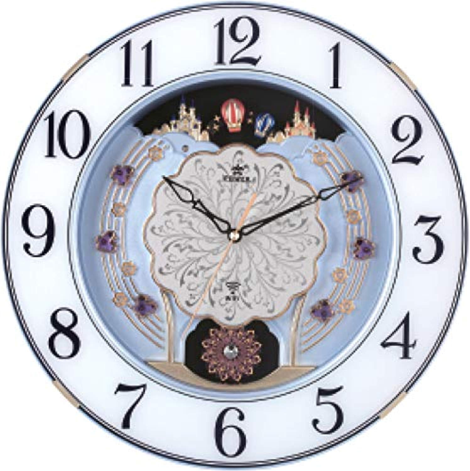 PWR Musical Wall Clock Music Classic, Therapeutic, Christmas