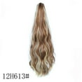 thumbnail image 1 of RKSTN Perruques Cheveux Humains Pince Queue de Cheval Mi-Longue Haute Température Soie Perruque Douce Sans Colle, 1 of 2