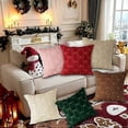 thumbnail image 4 of Lanpn Christmas 45x45 Throw Pillow Covers Set of 2, Winter Star Chrismas Tree Throw Pillow Cases Soft Plush Faux Fur Wool 18 x 18 Winter Cushion Cover, 4 of 5