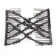 thumbnail image 2 of Salmue Peinetas con elástico por HairZing Peine Doble para Gruesas y mágicas Broche para el Cabello Peine de Clip Peine elástico Doble Disco para Las Mujeres Accesorios para el Cabello(Negro) Ecomeon no, 2 of 5