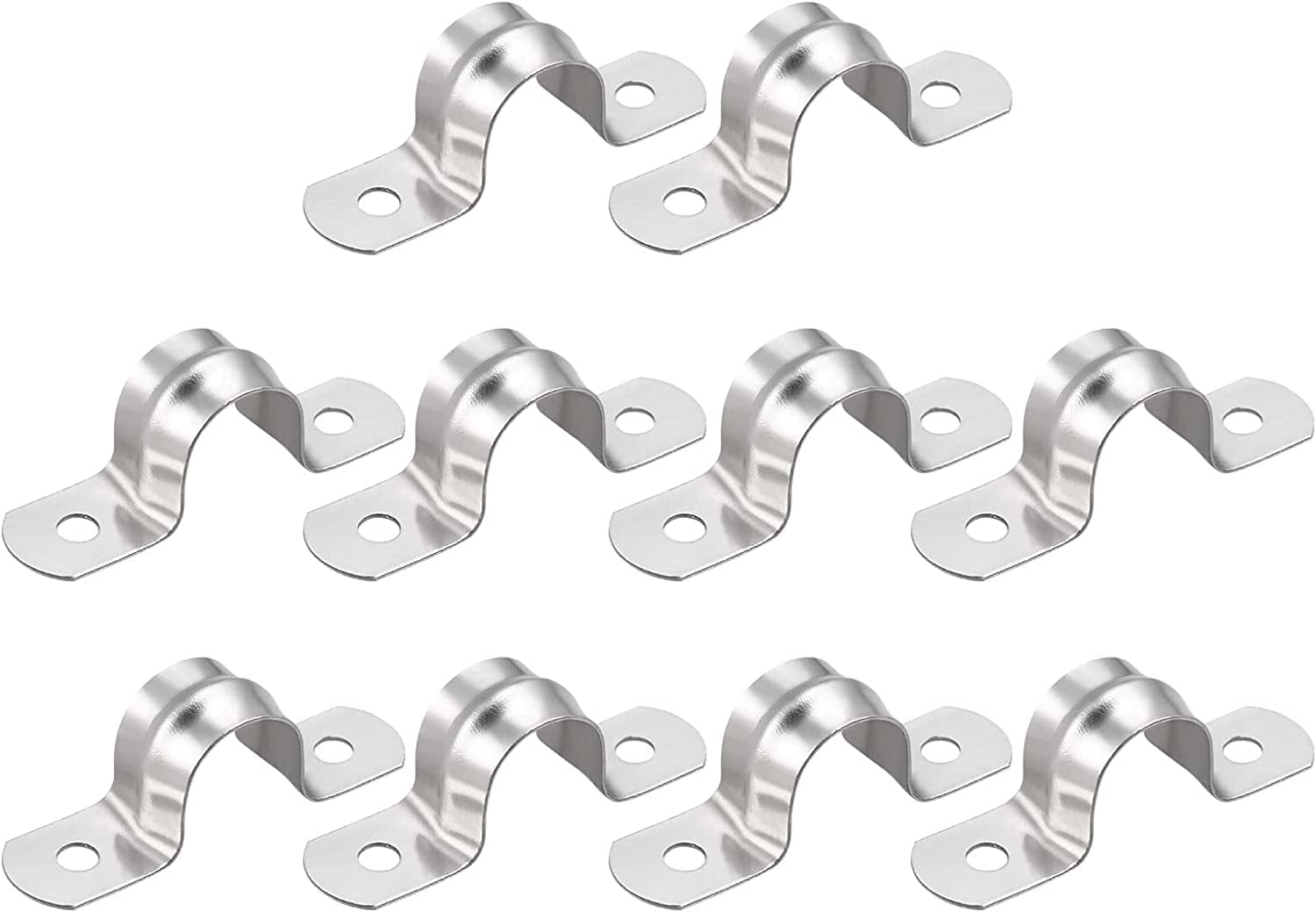 Pipe Straps Clamp (14mm/0.55") 20pcs, 304 Stainless Steel U Tube
