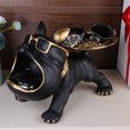 thumbnail image 3 of Estatua Perro Bulldog Snack Wallet Anillo Almacenamiento Resina Regalo Inauguración La Casa para Amigos Ygjytge, 3 of 9