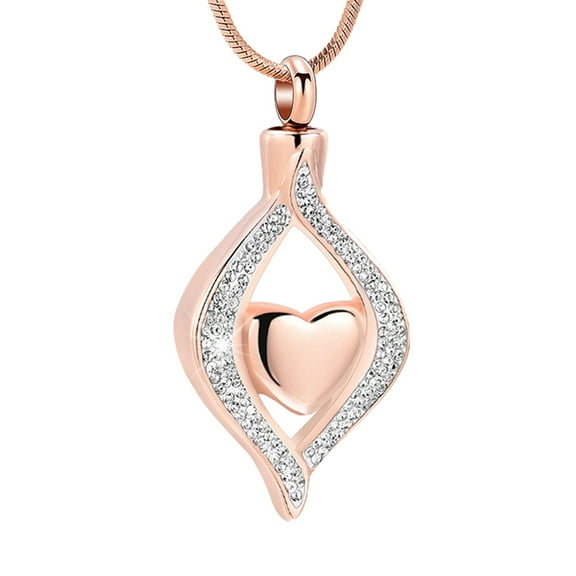 Cremation Jewelry for Ashes The Eye of My Heart Keepsake Memorial Jewelry for Urn Necklace Stainless Steel Ashes Pendant