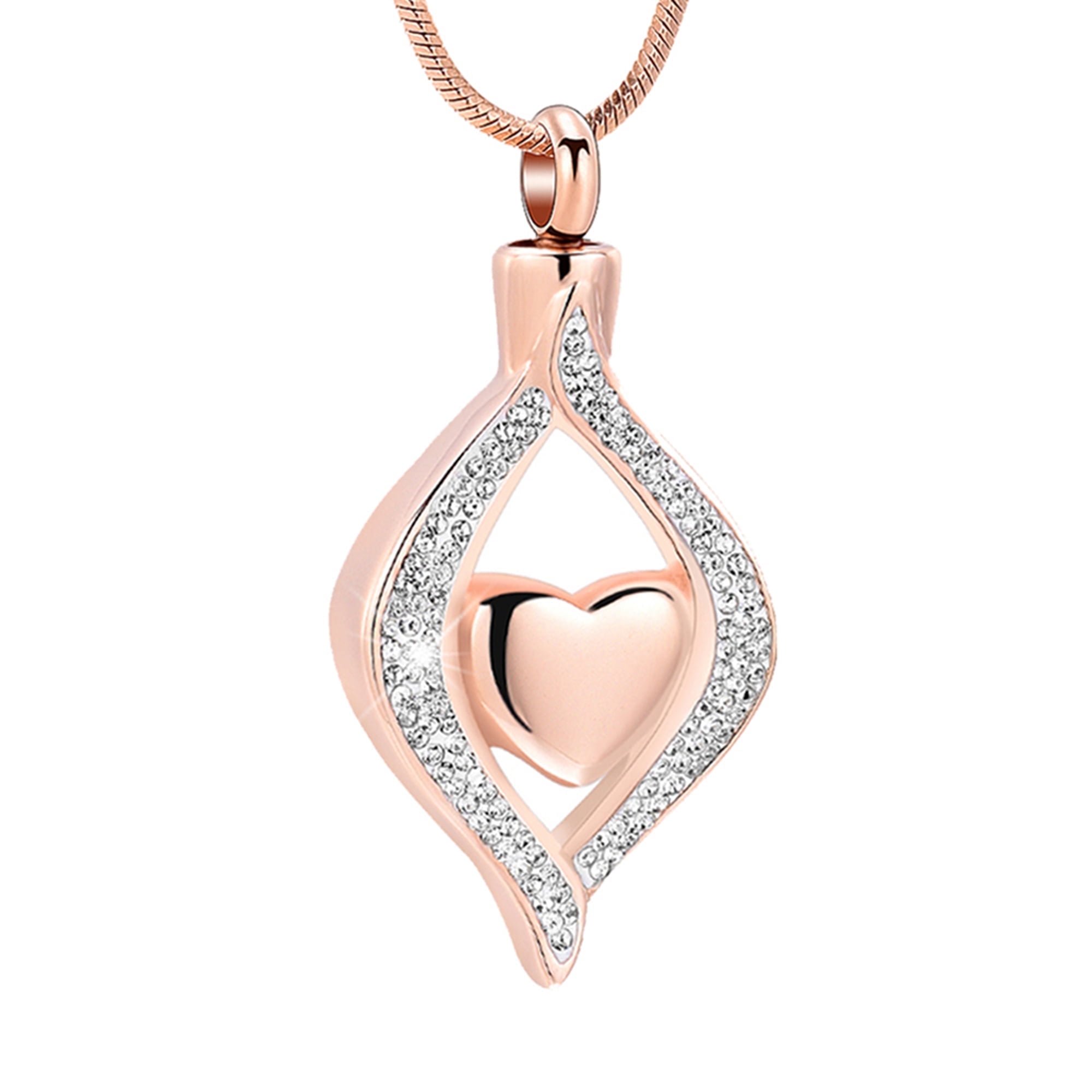 Cremation Jewelry for Ashes The Eye of My Heart Keepsake Memorial Jewelry for Urn Necklace Stainless Steel Ashes Pendant