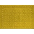 thumbnail image 1 of Ahgly Company Machine Washable Indoor Rectangle Oriental Yellow Industrial Area Rugs, 4' x 6', 1 of 4
