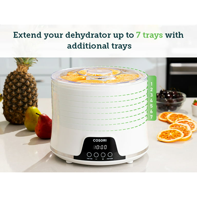  COSORI Food Dehydrator Machine for Jerky, 5 BPA-Free Trays  Dryer with 48H Timer and 165°F Temperature Control, for Fruit, Herbs, Meat,  Veggies and Dog Treats, Recipe Book, deshidratador de alimentos: Home